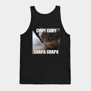 CHIPI CHIPI CHAPA CHAPA Cat Meme Tank Top